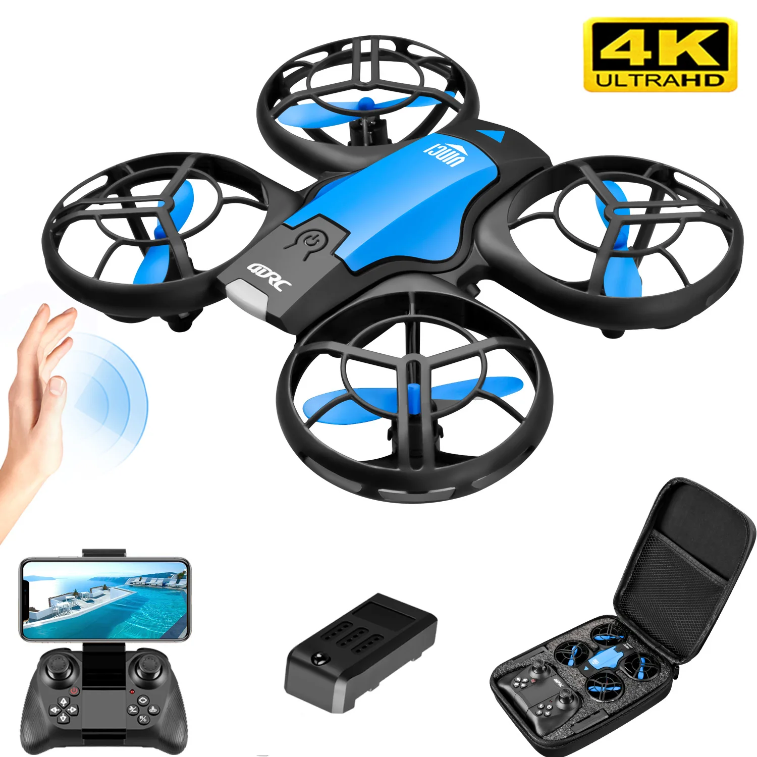 Kids Toys Helicopter - Новый мини-дрон V8 с камерой 4K