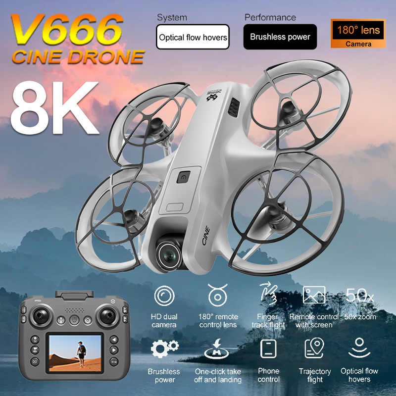 Toys For Kids Video - Новый дрон V666 с камерой 8K,