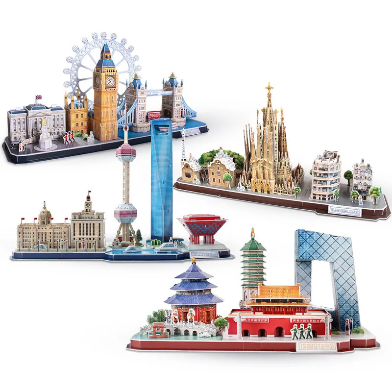 Kids Toys Paris - 3D игра-головоломка DIY игрушка бумажная миниатюрная
