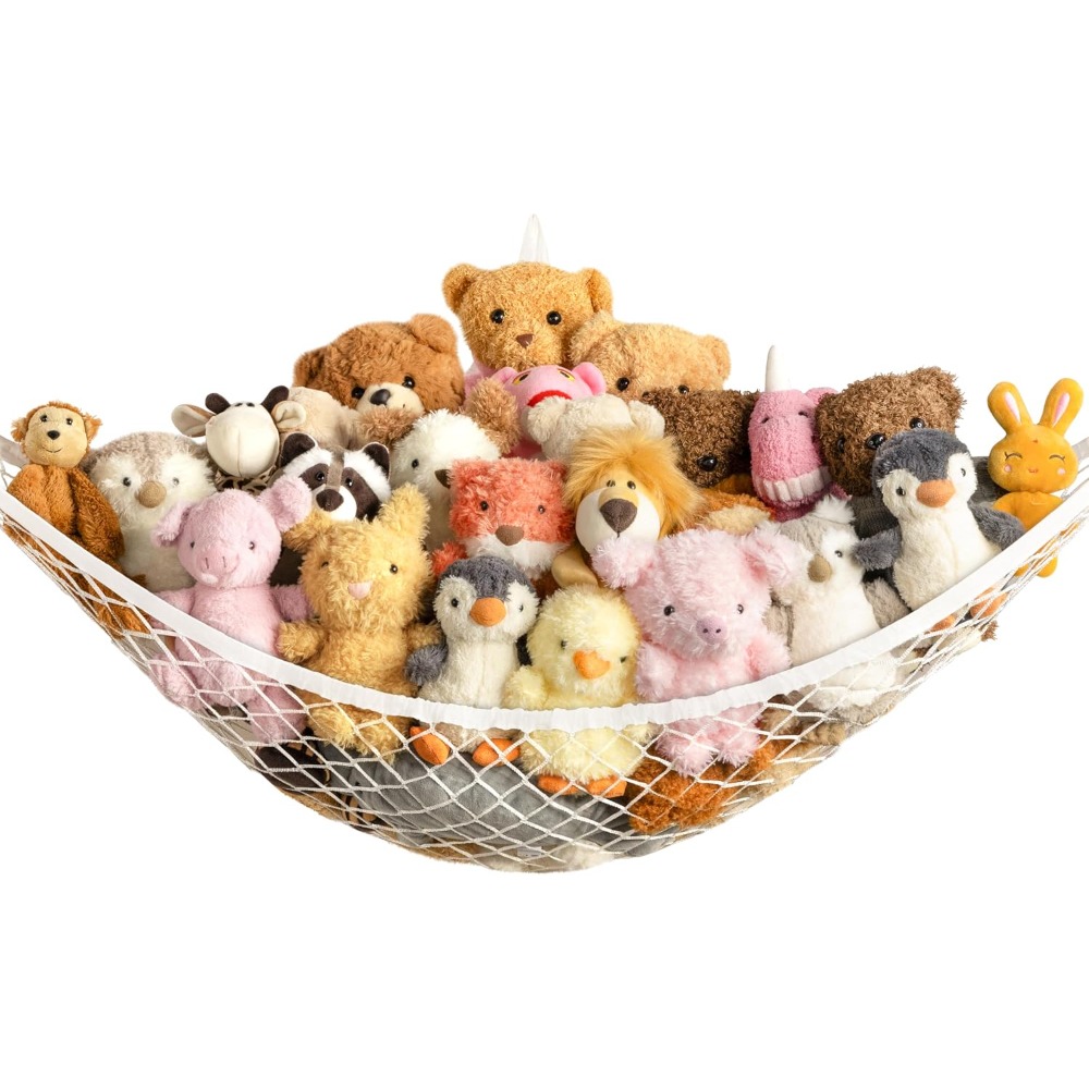 Kids Toys Kids Toys - Большой настенный угловой органайзер-гамак для хранения