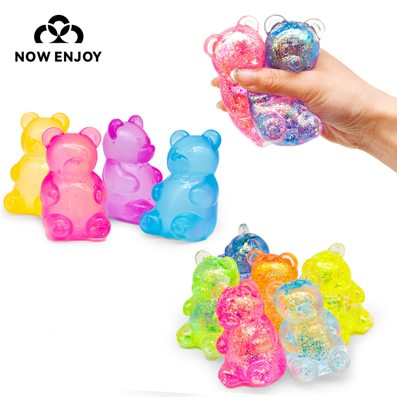Kids Toys Now - Новинка! Золотистый порошок: Мягкая милая игрушка-медвежонок