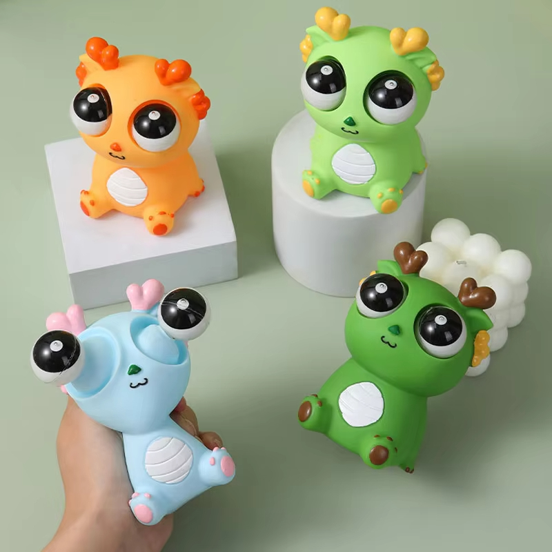 Kids Toys Kids Toys - Игрушка-антистресс «Дракон с выпрыгивающими глазами», сенсорная