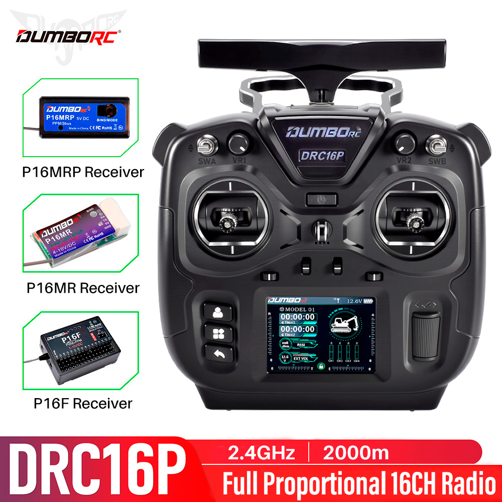 Kids Toys Remote Car - Радиоуправляемый передатчик DUMBORC DRC16P, 16 каналов,