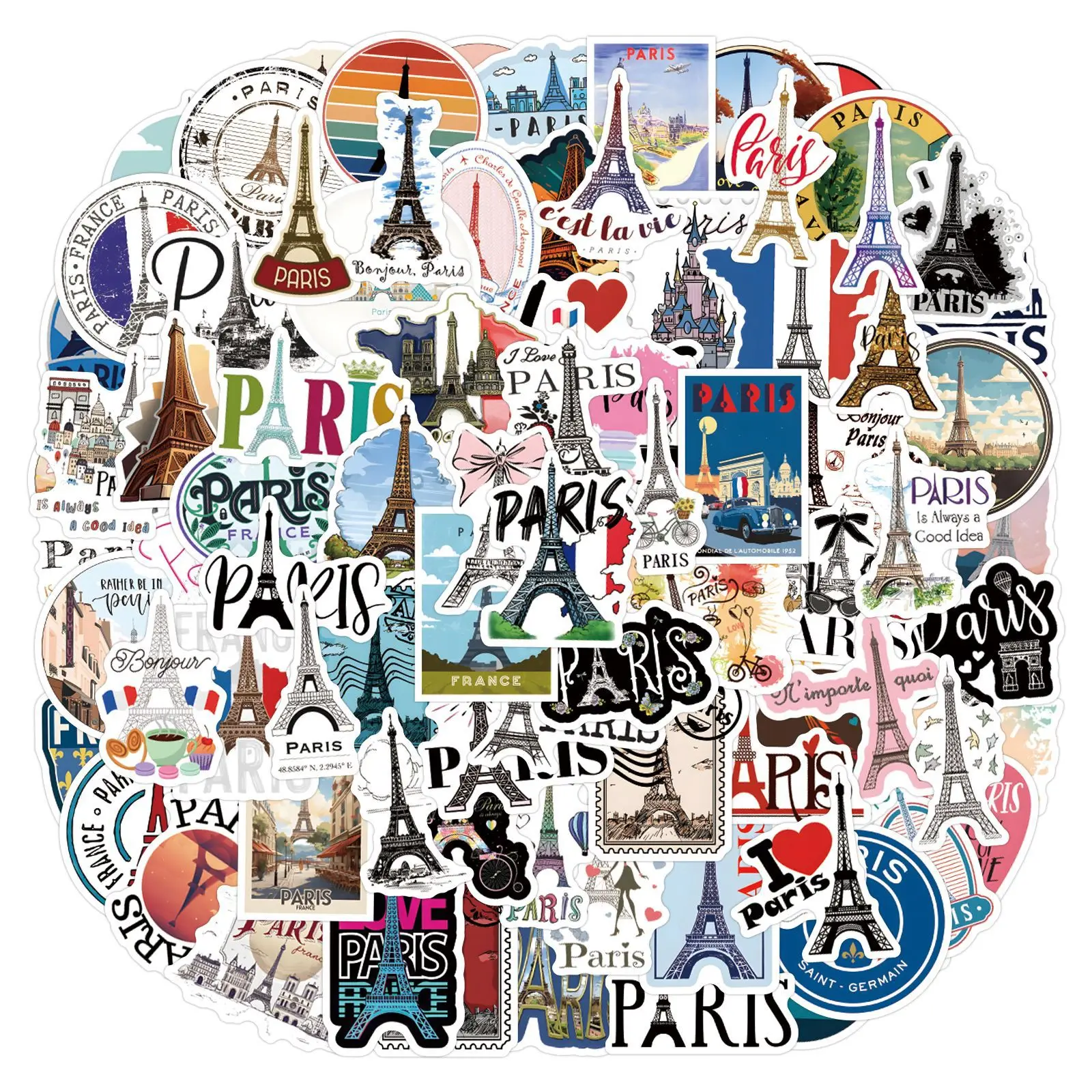 Kids Toys Paris - 110 шт., Франция, Париж, наклейки, дорожные
