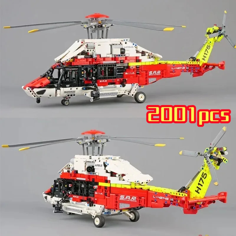 Kids Toys Helicopter - 2001 шт. технический спасательный вертолет, строительные