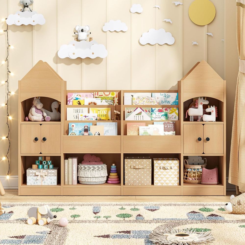 Kids Toys Kids Toys - Детский книжный шкаф в форме замка,