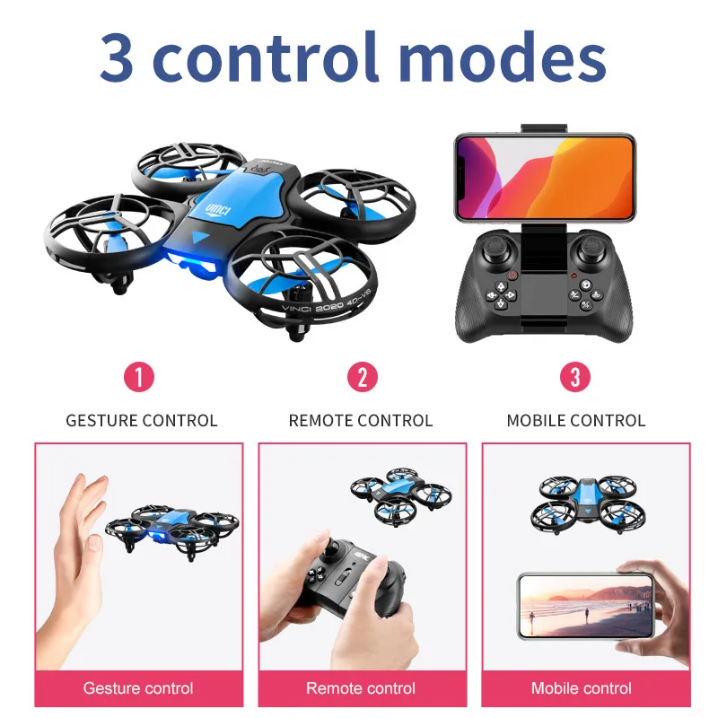 Новый мини-дрон V8 с камерой 4 – обзор и цена Kids Toys Helicopter
