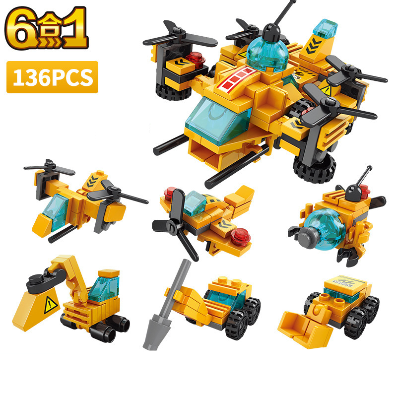 Набор строительных блоков 6-в- – обзор и цена Kids Toys Helicopter